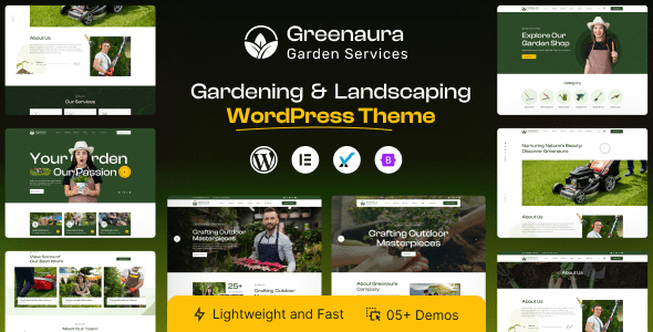 Greenaura: tema WordPress ideal para sitios de jardinería y paisajismo