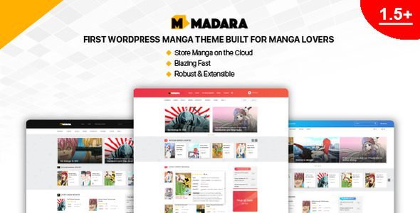 Madara: Tema WordPress adaptable para crear sitios web de manga profesionales