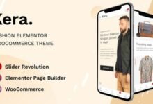 Kera: tema WordPress para tiendas de moda con Elementor y WooCommerce