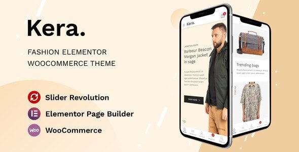 Kera: tema WordPress para tiendas de moda con Elementor y WooCommerce