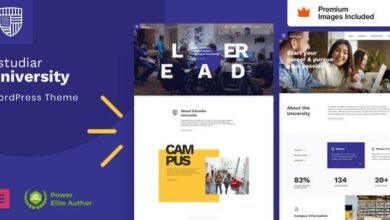 Estudiar 33: Tema WordPress ideal para sitios web educativos modernos