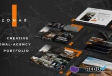 Zonar: Tema WordPress adaptable para portafolios personales creativos