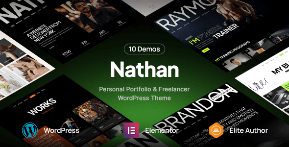 Nathan: Tema WordPress para crear un currículum y portafolio profesional