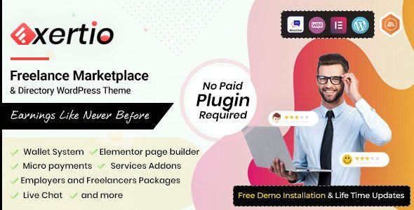 Exertio: Tema de WordPress para crear un marketplace de servicios freelance