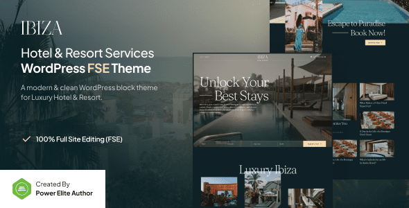 Ibiza: Tema WordPress para hoteles y resorts de lujo con gestión integral