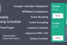 Timetable Booking Schedule para WordPress: organiza horarios y reservas fácilmente