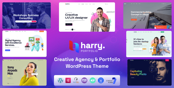 Harry: Tema WordPress ideal para agencias creativas y portafolios modernos