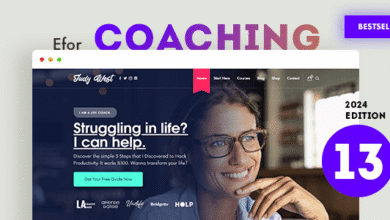 Efor: Tema WordPress ideal para coaching y cursos en línea profesionales