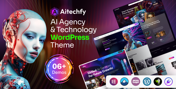 Aitechfy: Tema WordPress para agencias de inteligencia artificial y tecnología