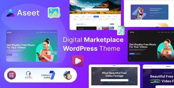 Aseet: Tema WordPress para crear un marketplace digital profesional