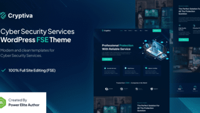 Cryptiva: Tema WordPress para empresas y servicios de ciberseguridad