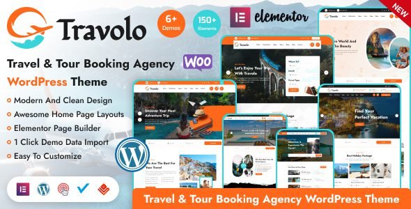Travolo: Tema de WordPress para crear sitios web de agencias de viajes