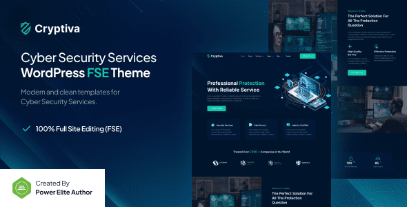 Cryptiva: Tema WordPress para empresas y servicios de ciberseguridad