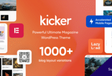 Kicker: tema moderno para blogs y revistas digitales en WordPress
