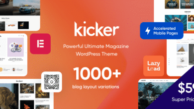 Kicker: tema moderno para blogs y revistas digitales en WordPress