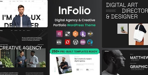 Infolio: Tema WordPress para portafolios creativos y agencias digitales
