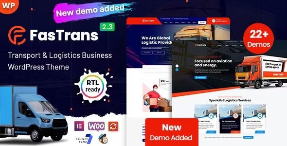 Fastrans: Tema de WordPress para empresas de logística y transporte