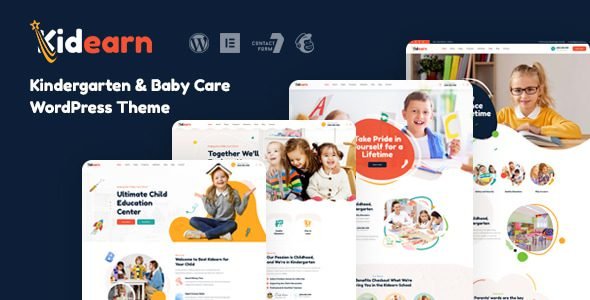 Kidearn: Tema de WordPress para jardines de niños y cuidado infantil