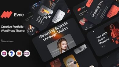 Evne: tema WordPress para portafolios creativos y tiendas online