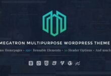 Megatron: tema WordPress multipropósito para sitios web profesionales