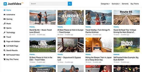 JustVideo Pro: Tema ideal para crear sitios de videos en WordPress
