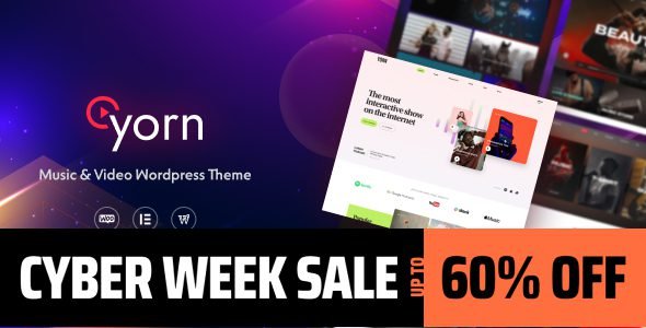 Yorn: tema WordPress para sitios de música y video profesionales