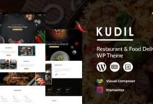 Kudil: Tema de WordPress para restaurantes y servicios de comida en línea