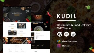 Kudil: Tema de WordPress para restaurantes y servicios de comida en línea